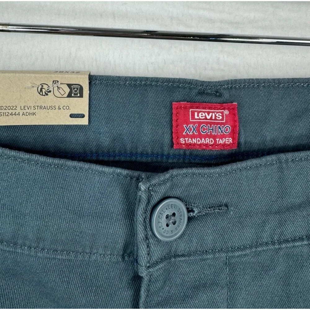 Levi's‎ Men's XX Chino Standard Taper Fit Stretch Pants blue sz 38x32